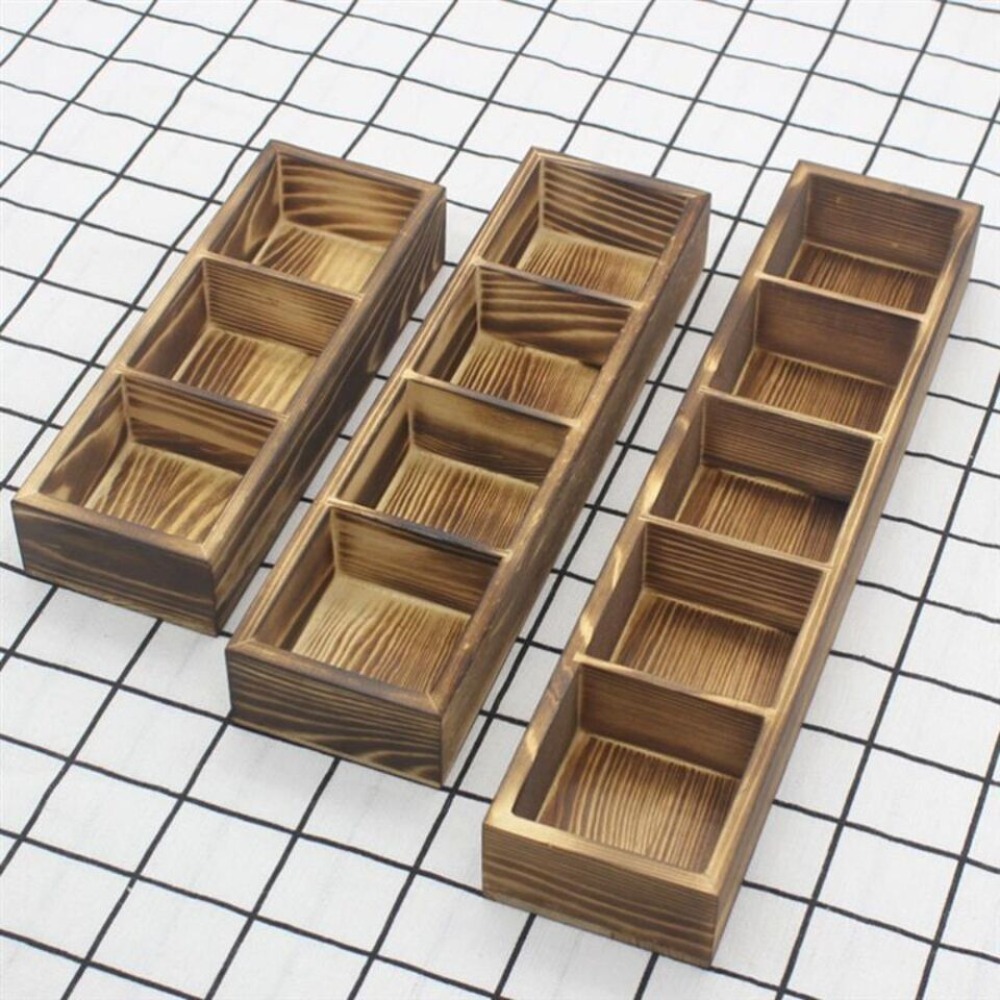 Food Storage Vault - Solid Wood Retro Tea Bag Holder
