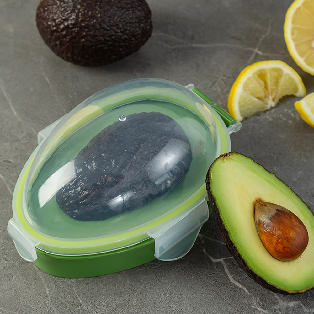 Food Storage Containers Plastic Box - Avocado Saver Holder Reusable Avocado Storage