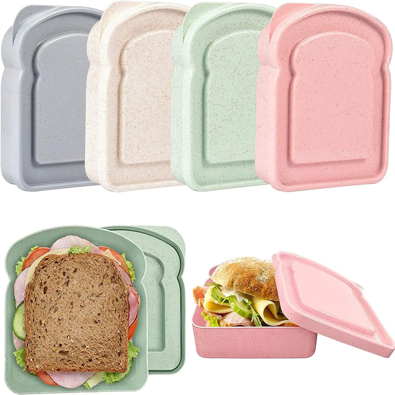 Food Storage With Colander - Sandwich Containers Lunch Box Toast Storage