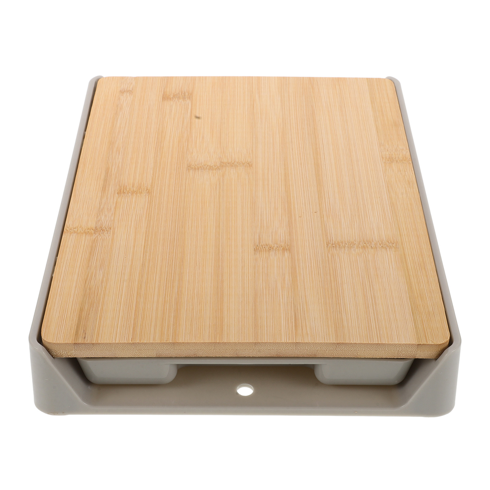 Food Storage And - Bamboo Cutting Board with Pull-Out Drawer