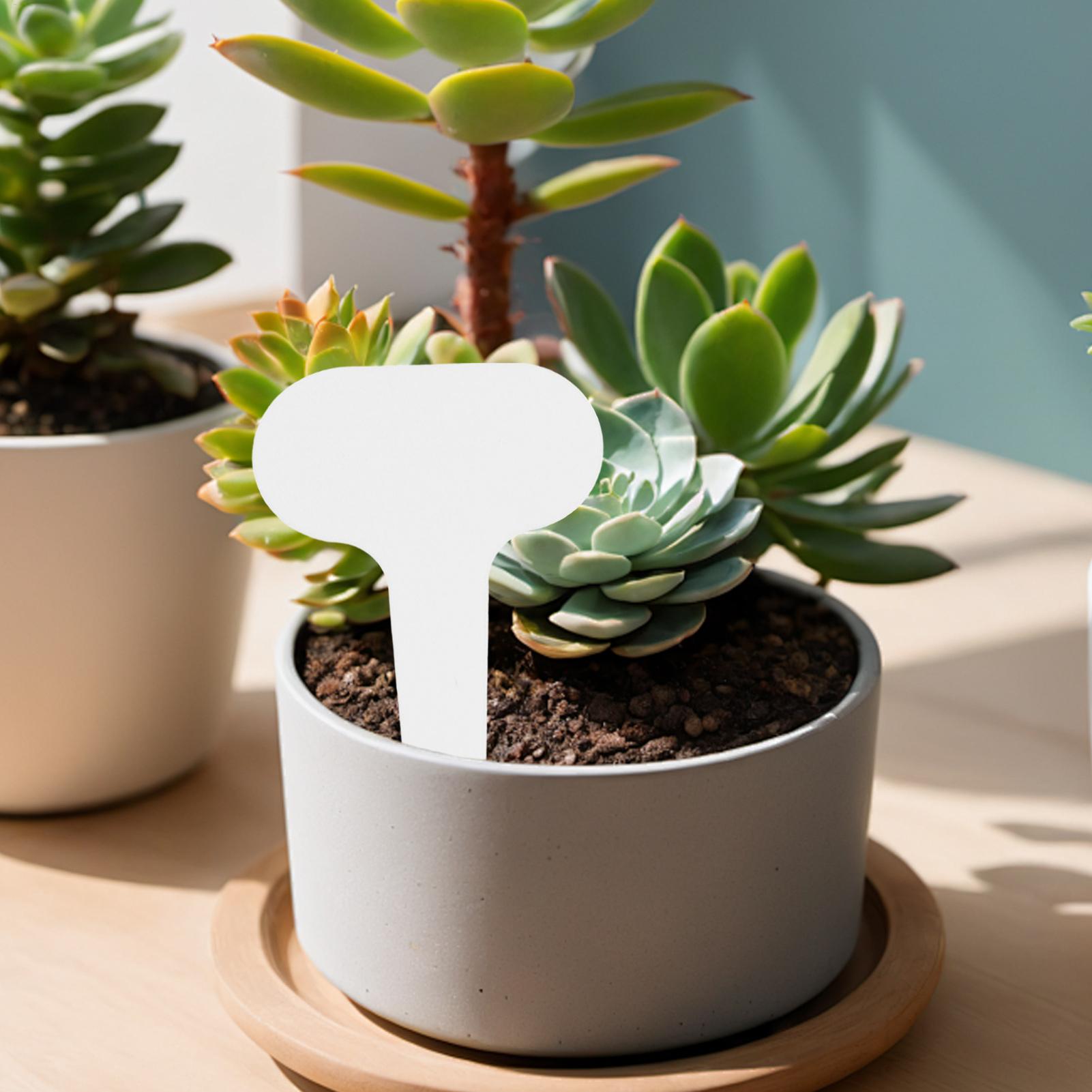 Food Storage Plants - 100 pieces White Plastic PVC Plant