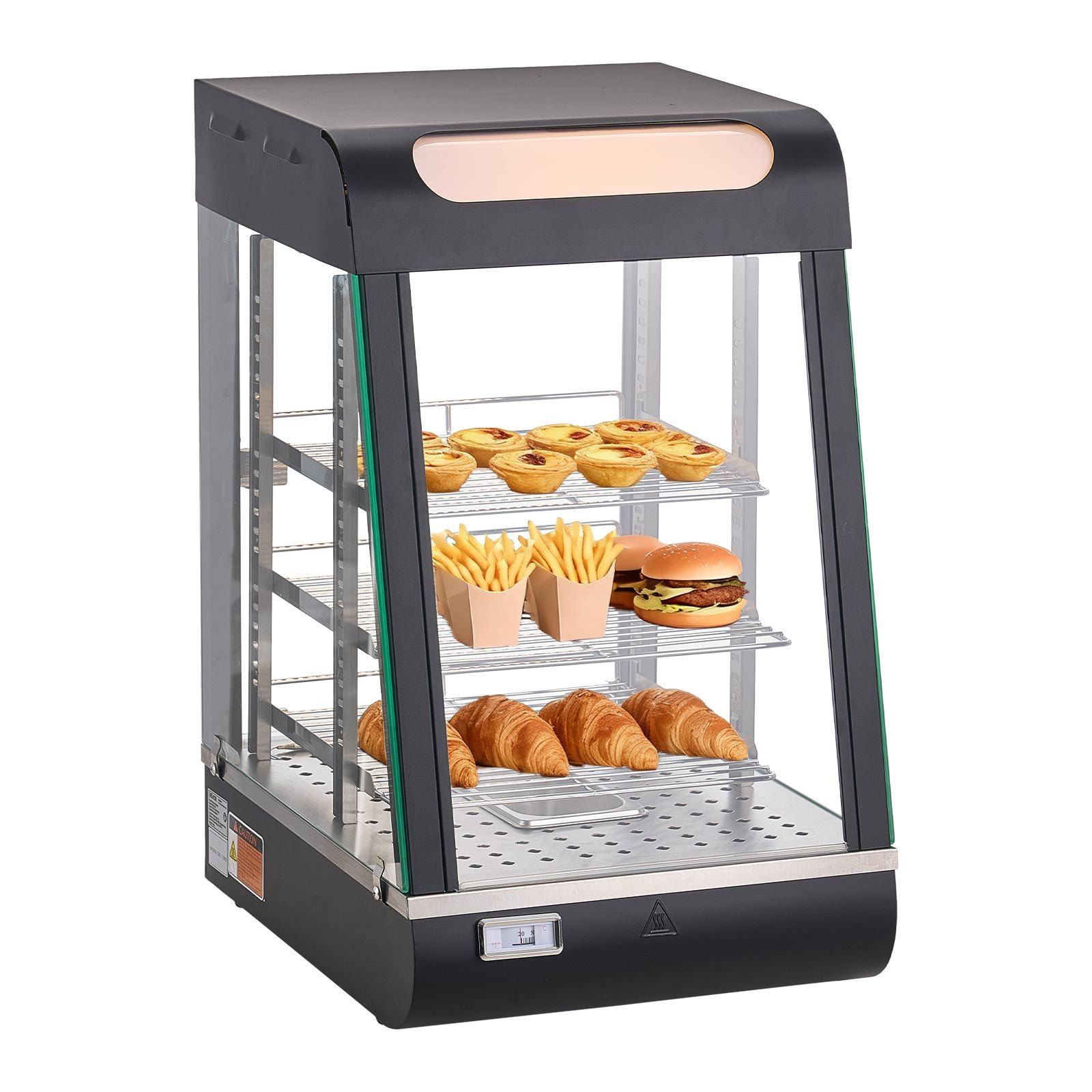 Food Storage And - 3-Tier Commercial Food Warmer Display, 800W