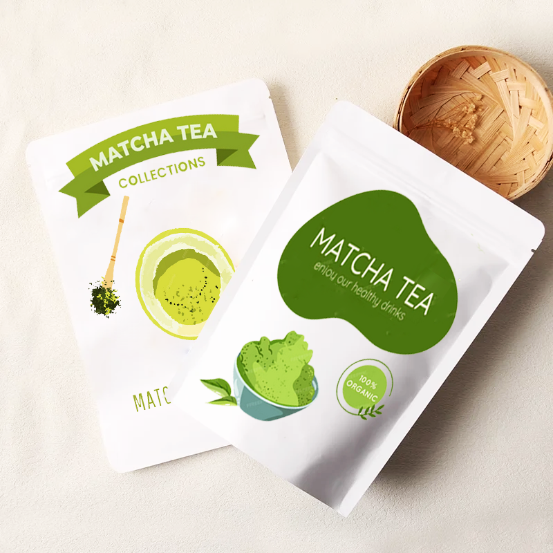 Food Storage Plants - Customized White Kraft Paper Ziplock Packaging