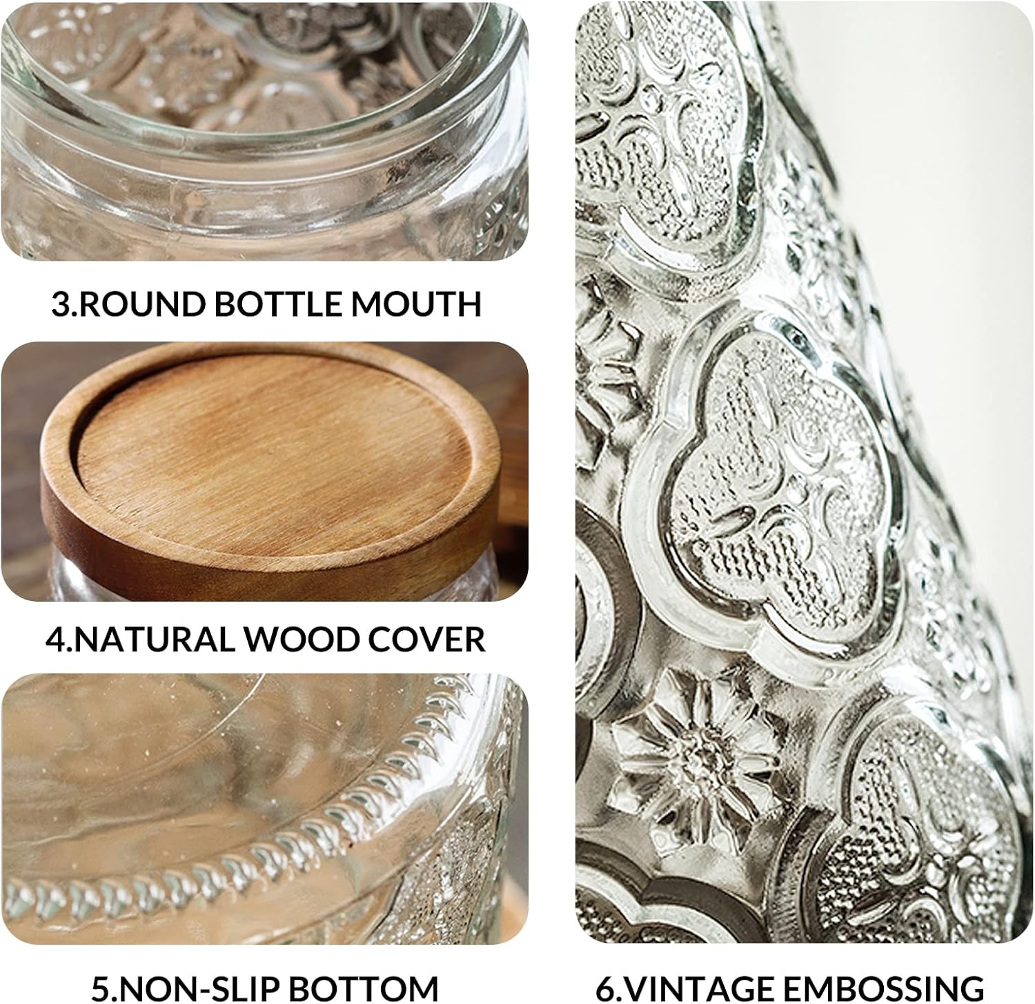 35oz/1000ml Glass Storage Jars - Food Storage Organization 리뷰 및 가격