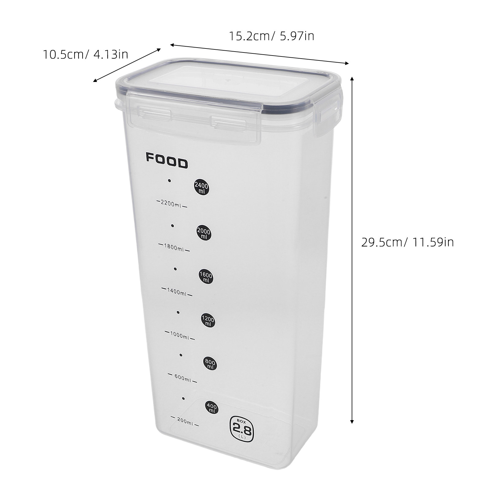 2Pcs Clear Grain Storage Box A - Food Storage Containers Plastic Box 리뷰 및 가격