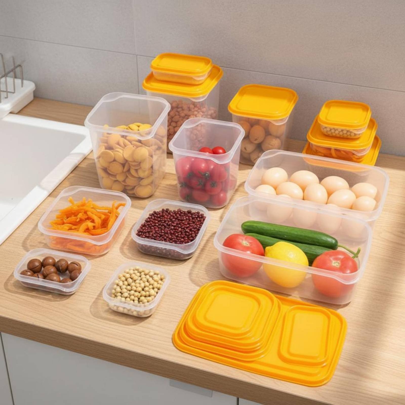 17 Pieces Fridge Storage Box S - Food Storage Containers Plastic Box 리뷰 및 가격