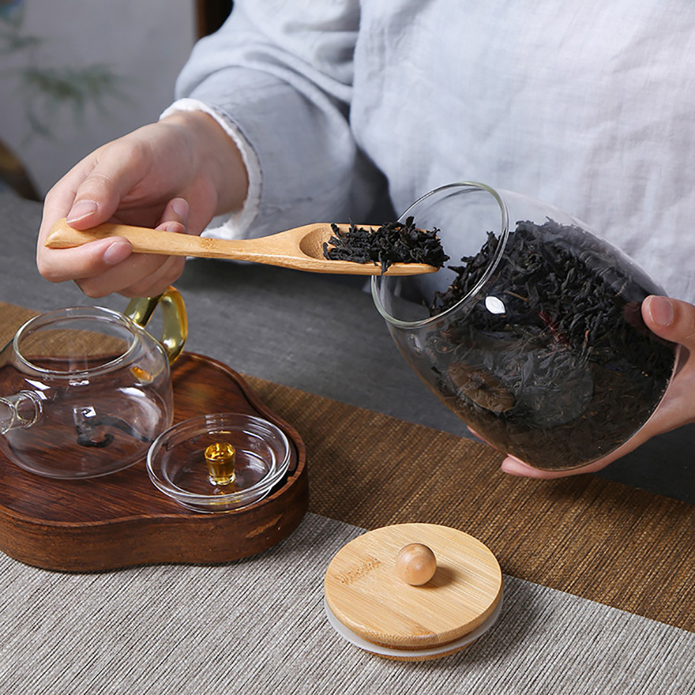 Wooden Lid Glass Sealed Jar Fo - Glass Food Storage Xl 리뷰 및 가격