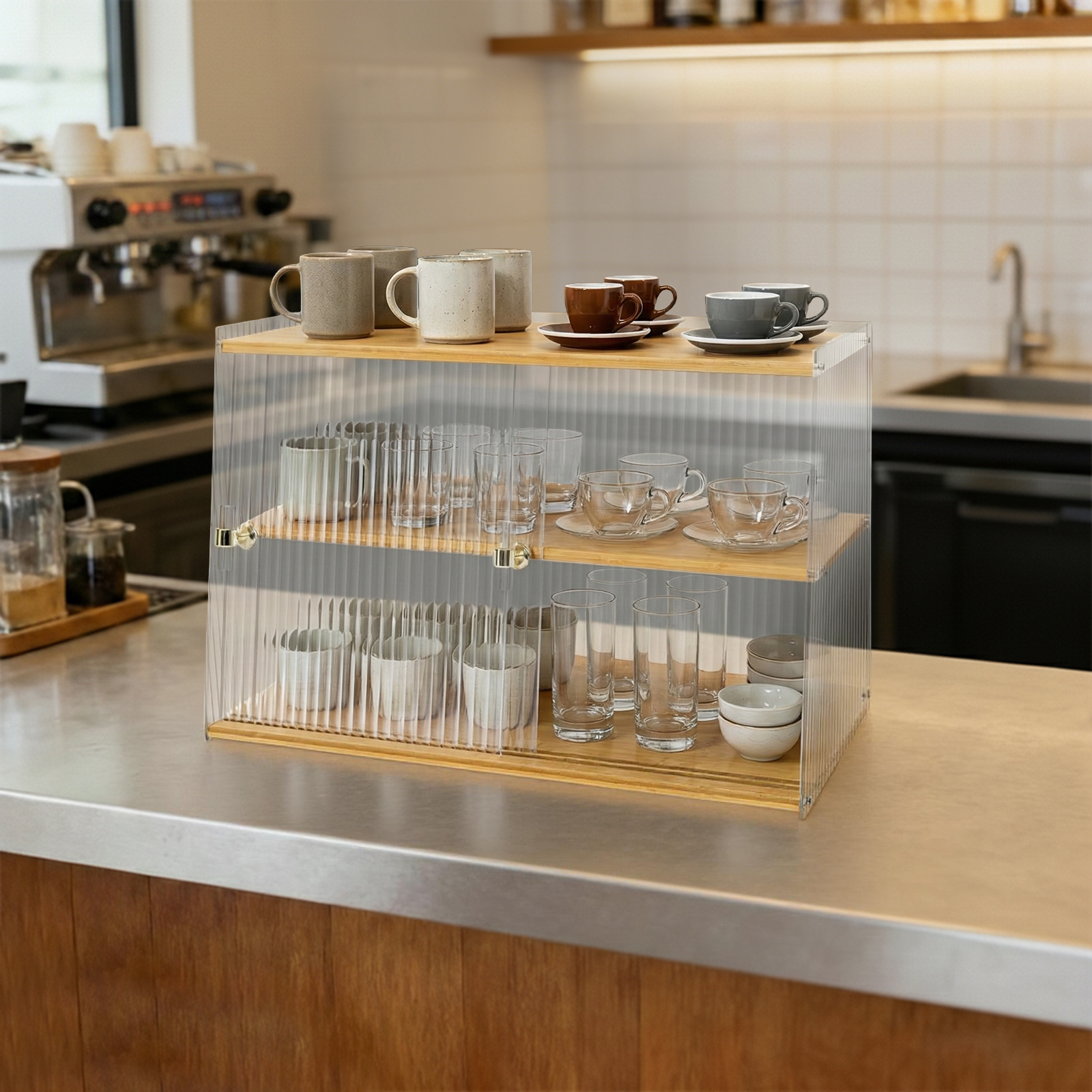 Cup Storage Rack, Bamboo Sideb - Food Storage And 리뷰 및 가격