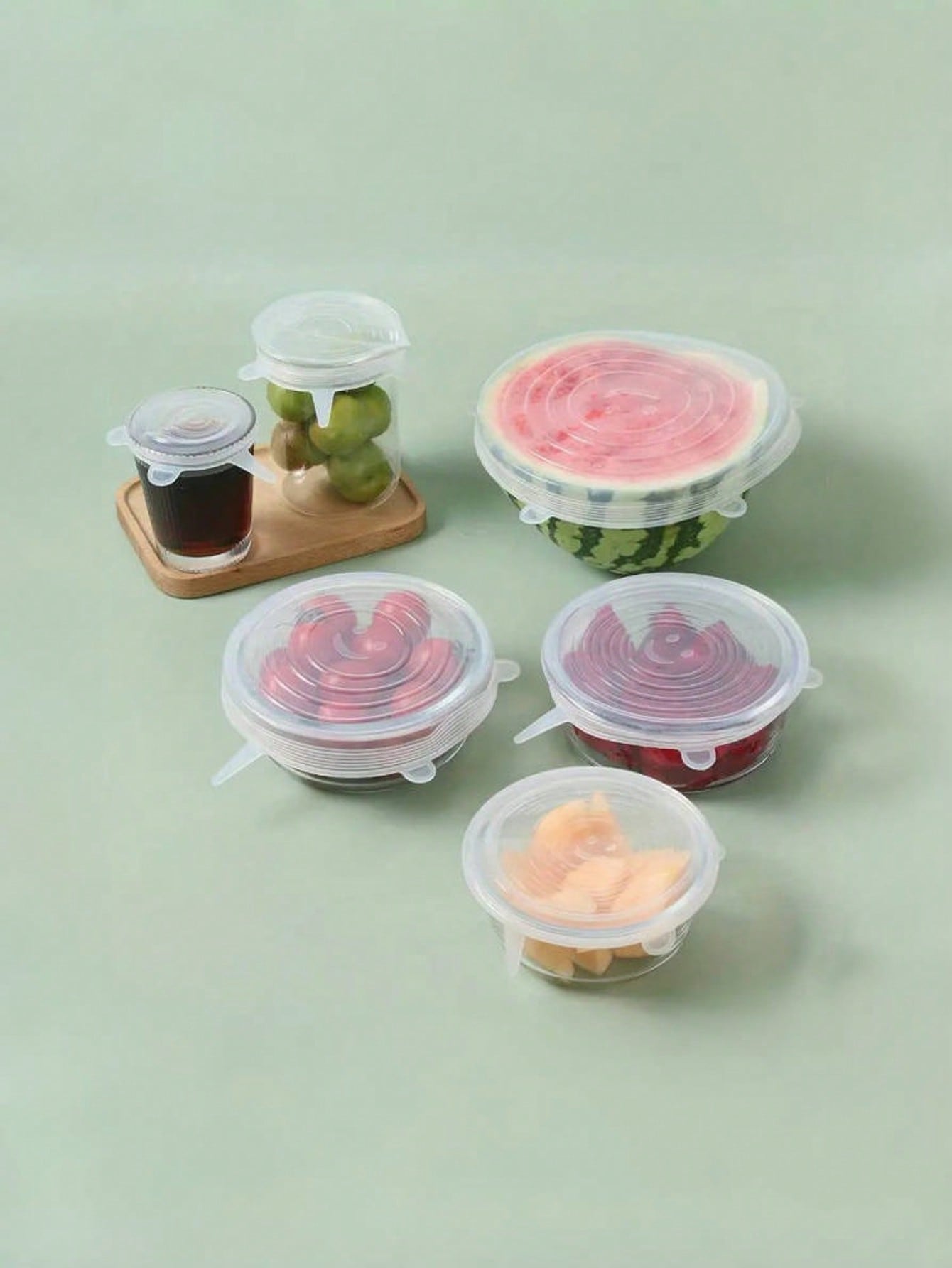 6pcs/Set Silicone Elastic Lids - Food Storage For Refrigerator 리뷰 및 가격