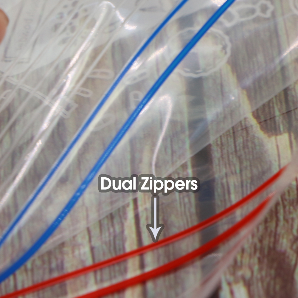0.12mm Thick Resealable Dual Z - Lock And Lock Food Storage 리뷰 및 가격