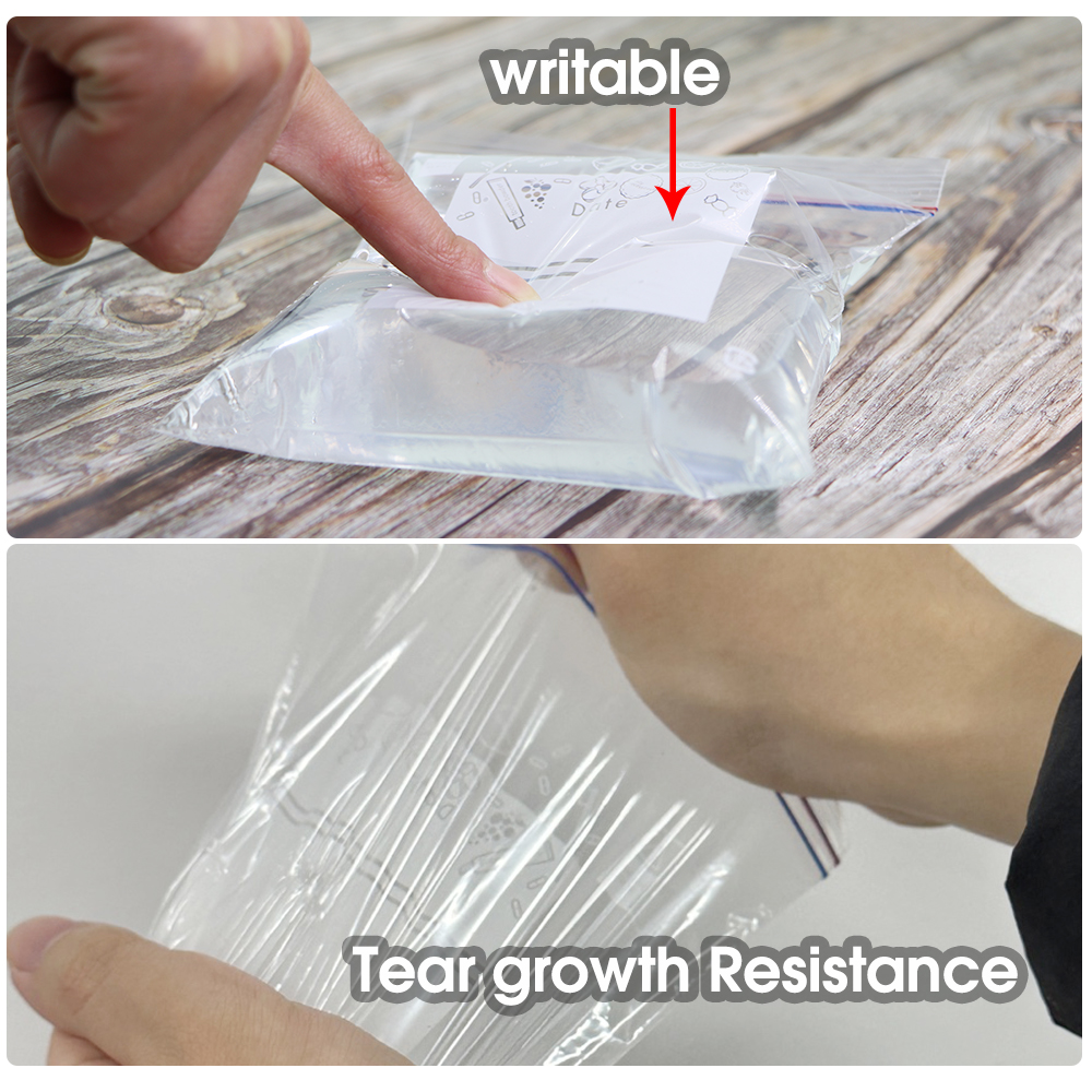 0.12mm Thick Resealable Dual Z - Lock And Lock Food Storage 리뷰 및 가격