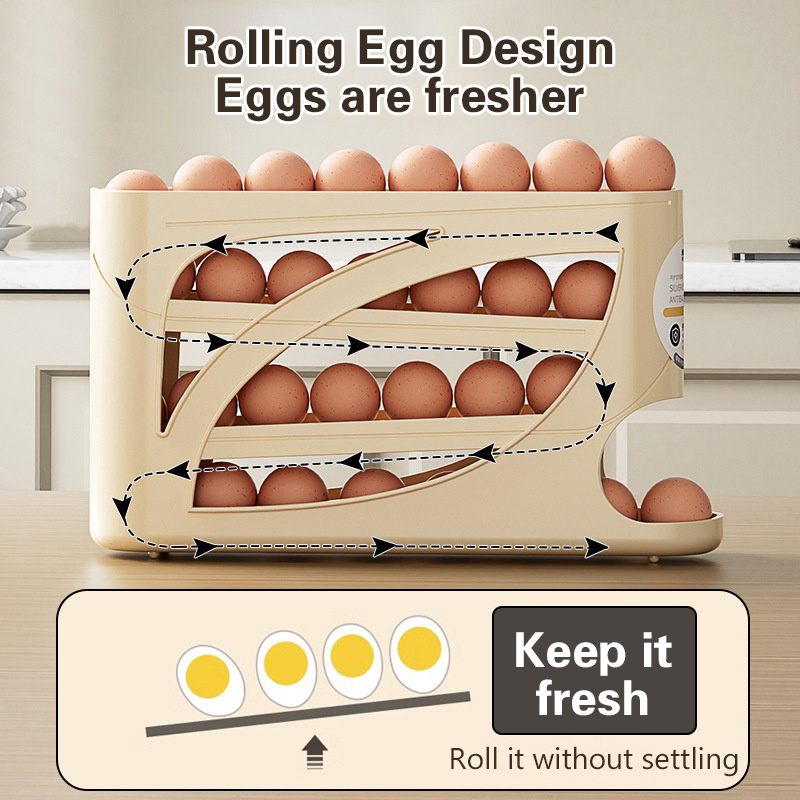 4 Layers Automatic Rolling Egg - Portion Control Container 리뷰 및 가격