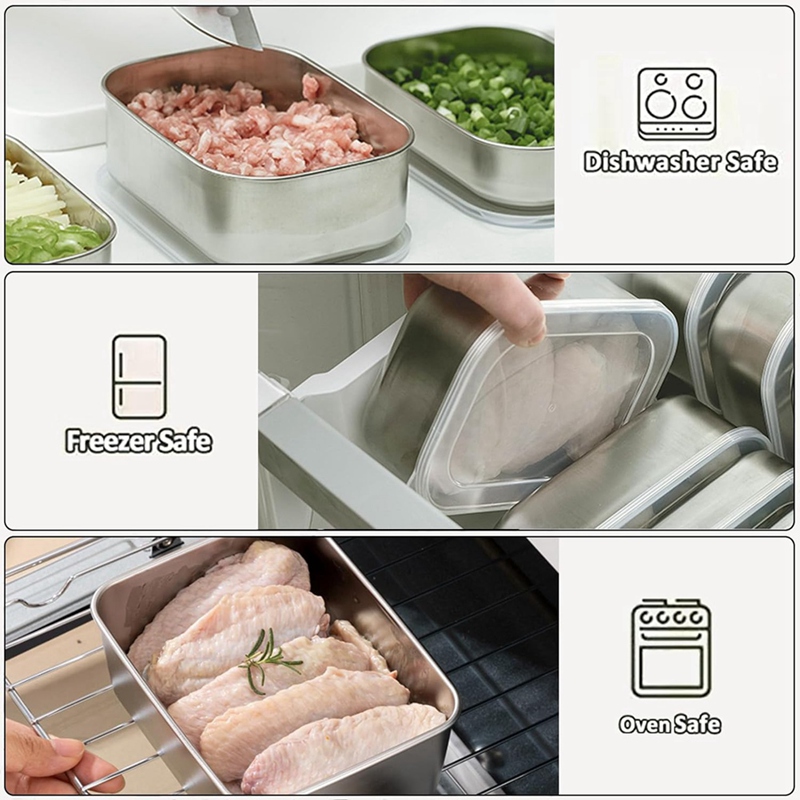 Stainless Steel Containers for - Food Storage Containers 리뷰 및 가격