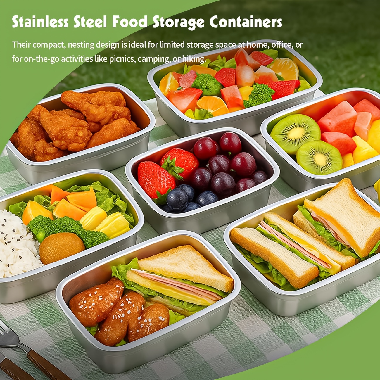 10-Piece Stainless Steel Food  - Food Storage Freezer Containers 리뷰 및 가격