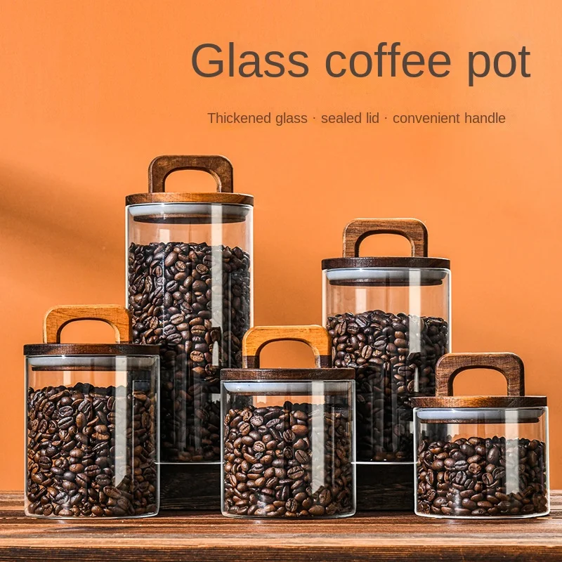 700-2100ml Wood Lid Glass Jar  - Glass Food Storage Xl 리뷰 및 가격