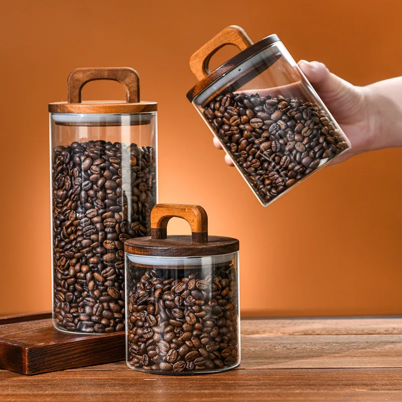 700-2100ml Wood Lid Glass Jar  - Glass Food Storage Xl 리뷰 및 가격