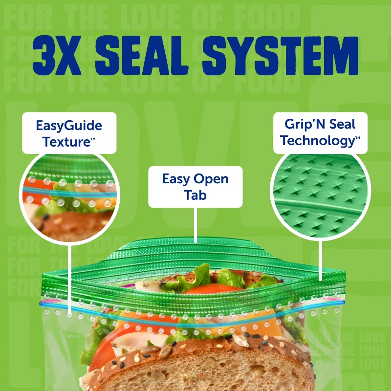 (3 pack) Brand XL Sandwich Bag - Food Storage Brands 리뷰 및 가격