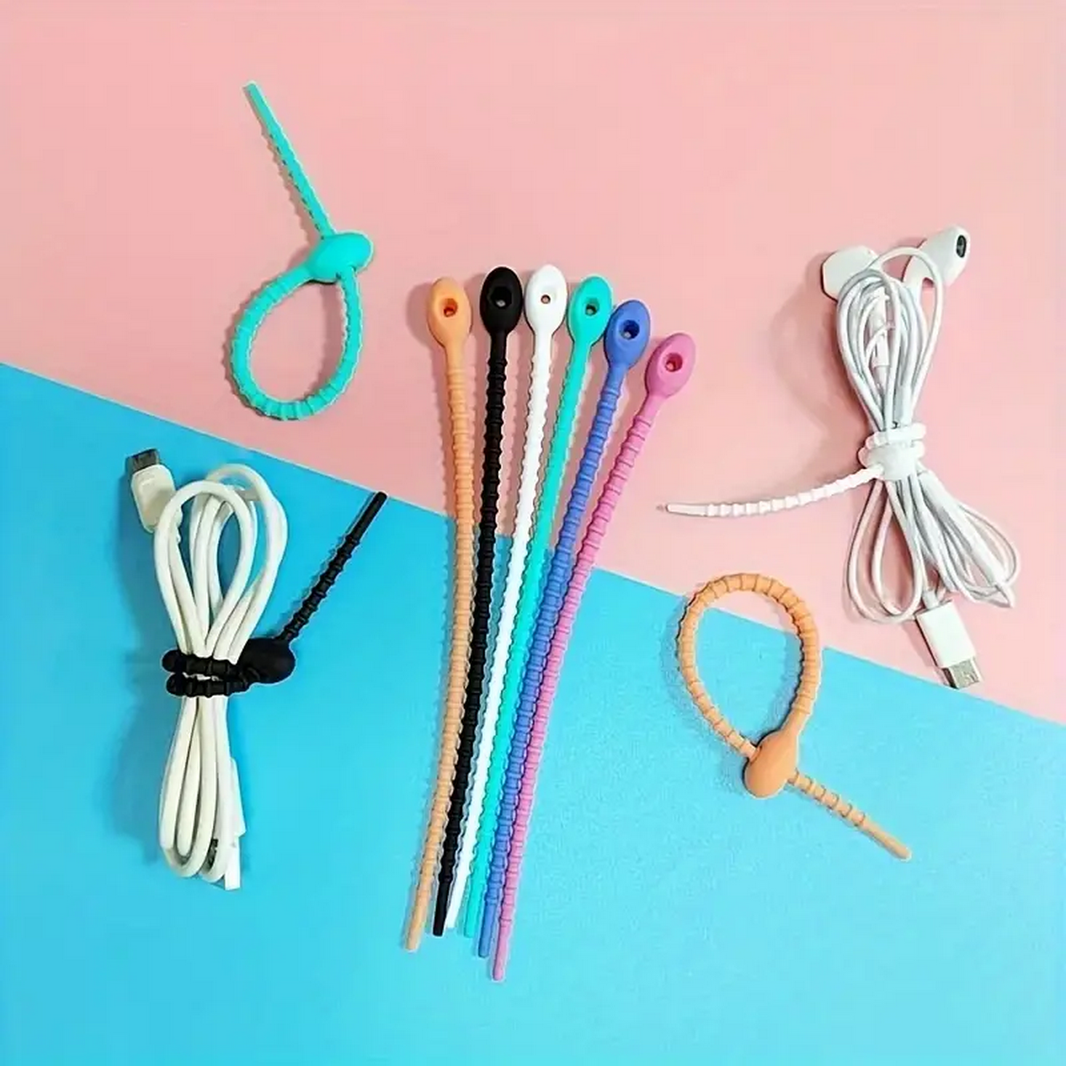 Silicone Reusable Cable Wire O - Food Storage Organization 리뷰 및 가격