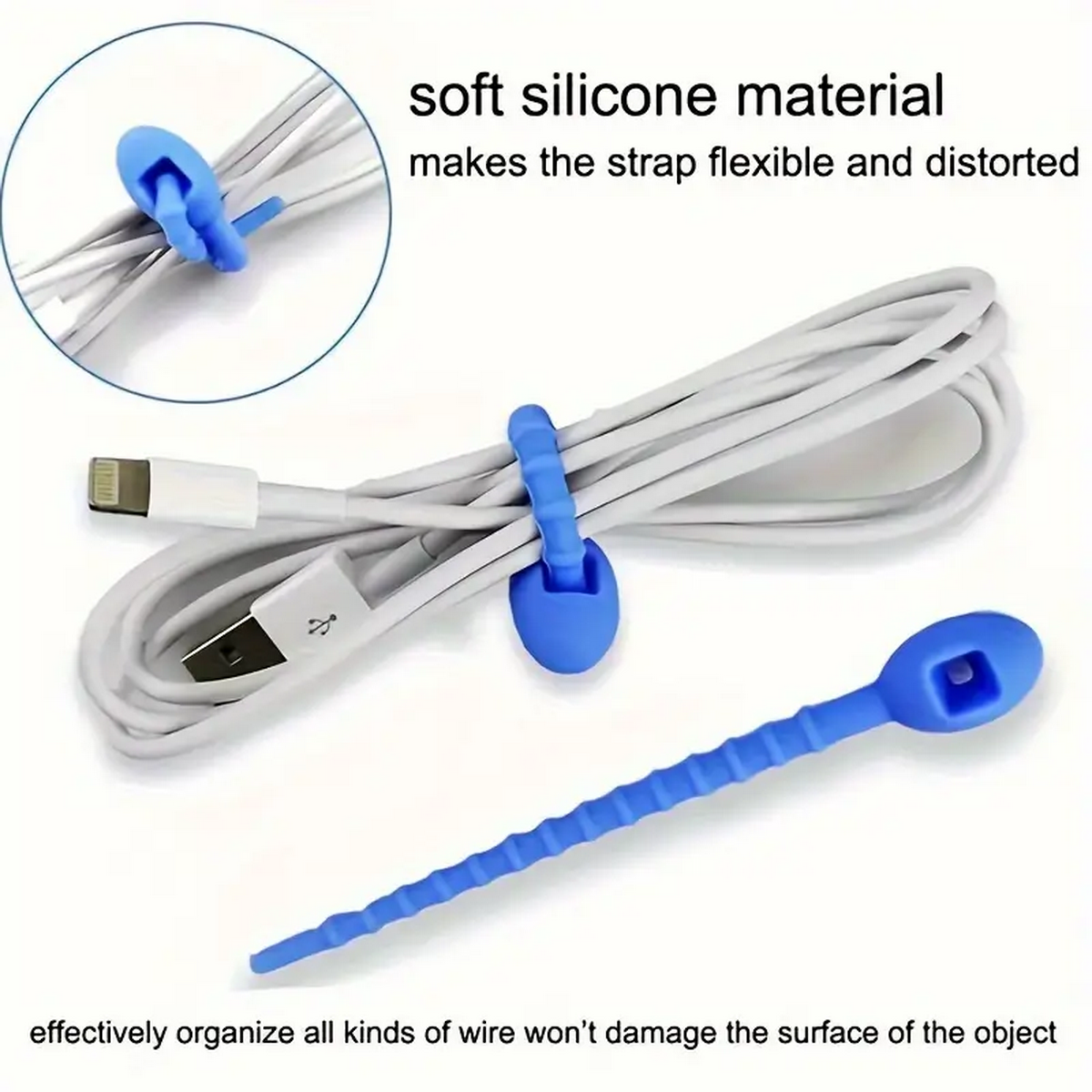 Silicone Reusable Cable Wire O - Food Storage Organization 리뷰 및 가격