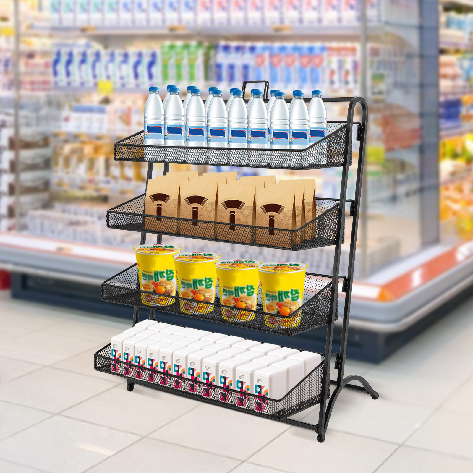 4 Tiers Retail Candy Display R - Food Storage Youtube 리뷰 및 가격