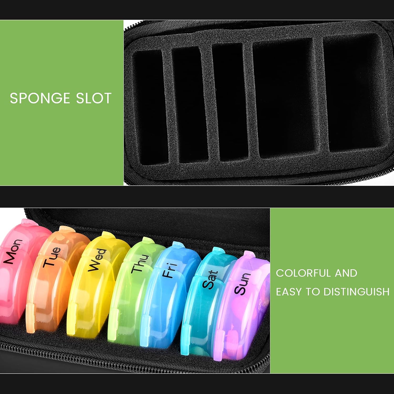 Weekly Pill Organizer 3 Times  - Food Storage Vault 리뷰 및 가격