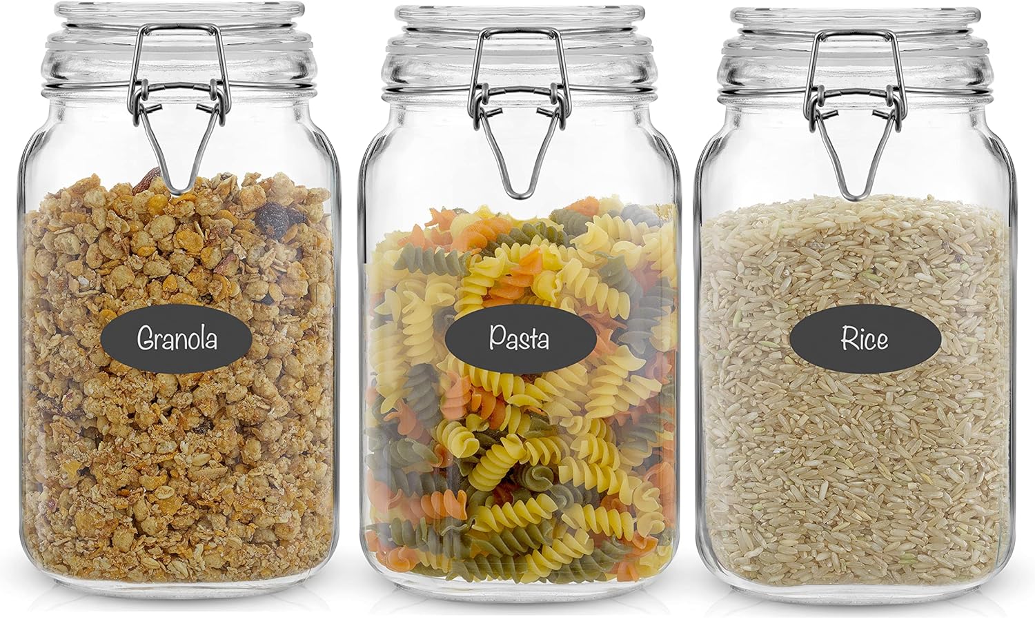 Airtight Glass Jars with Lids  - Food Storage Containers 리뷰 및 가격