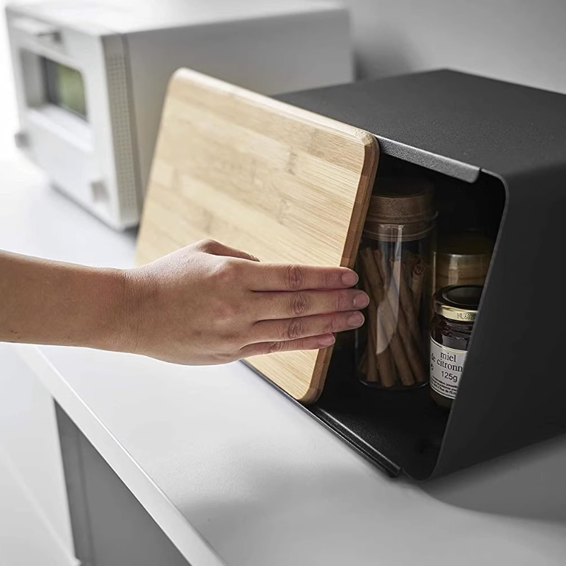 Bamboo Bread Box for Kitchen S - Food Storage Organization 리뷰 및 가격