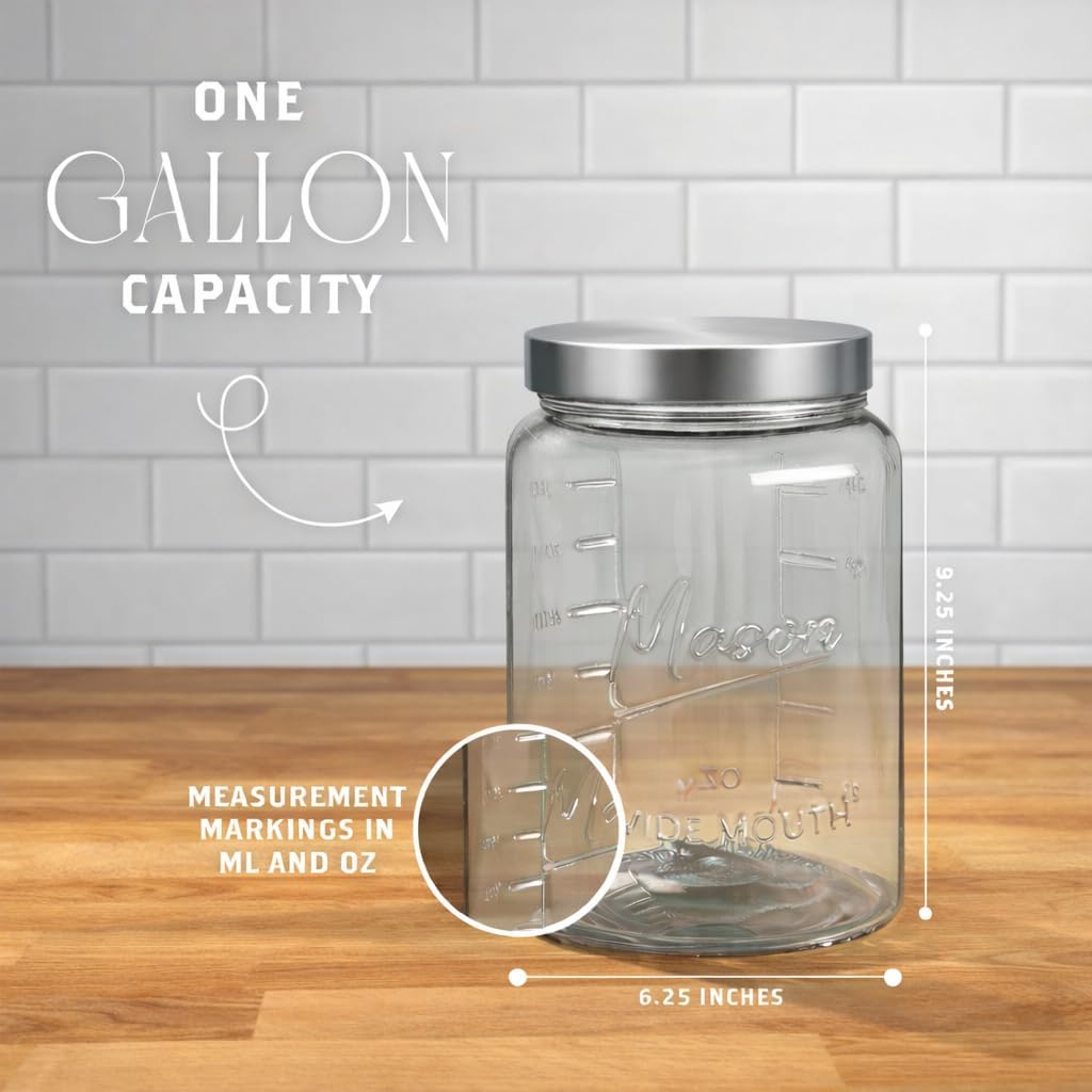 Extra Large    Jar - 1 Gallon  - Food Storage Containers 리뷰 및 가격