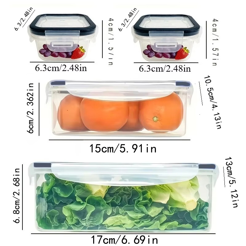 8Pcs Set Includes 4 Containers - Food Storage With Colander 리뷰 및 가격