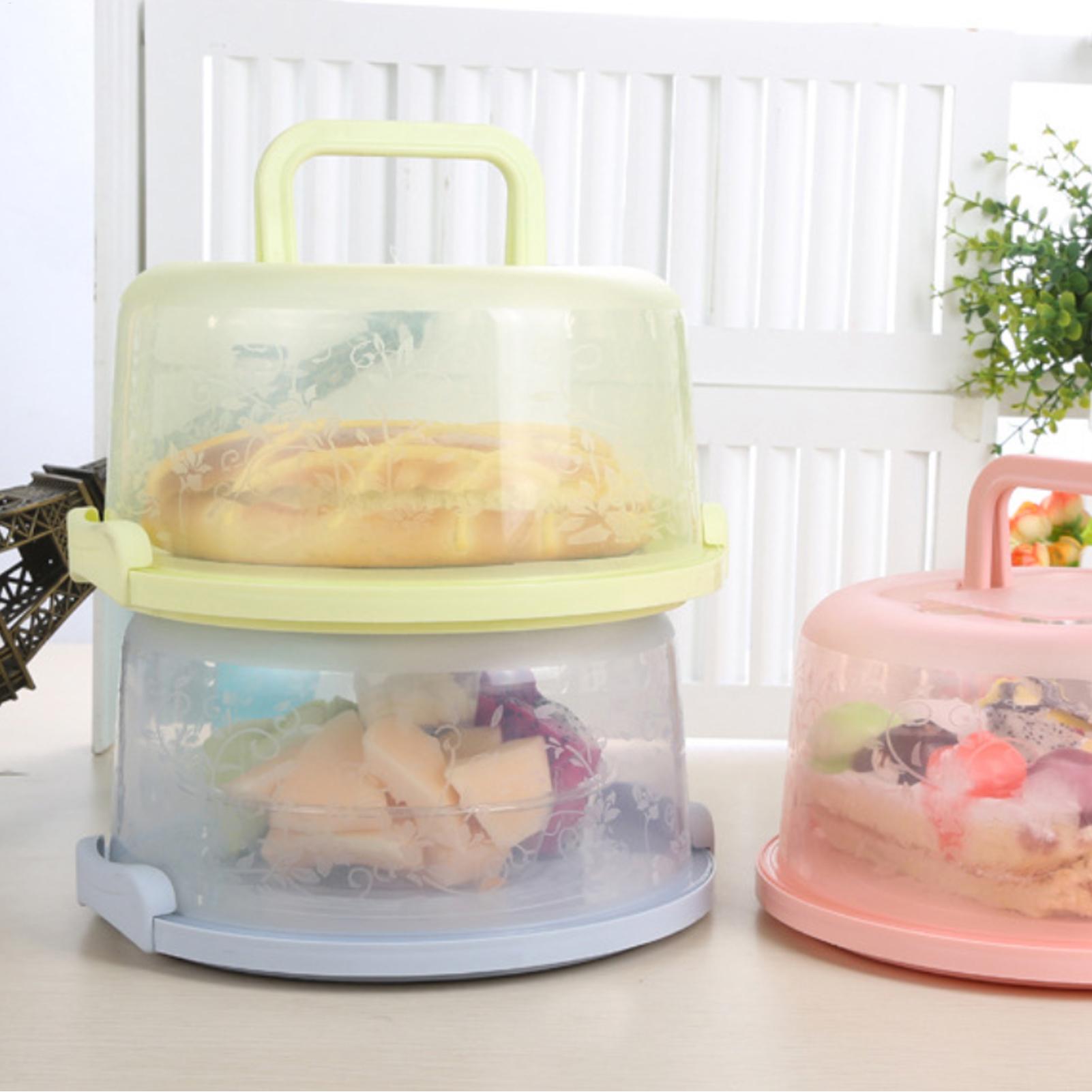 Handheld Cake Carrier Reusable - Food Storage Containers Plastic Box 리뷰 및 가격