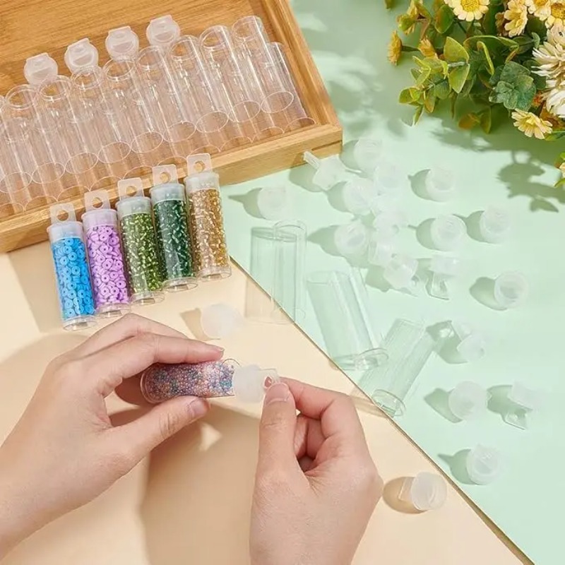 100Pcs Transparent Clear Bead  - Food Storage Youtube 리뷰 및 가격