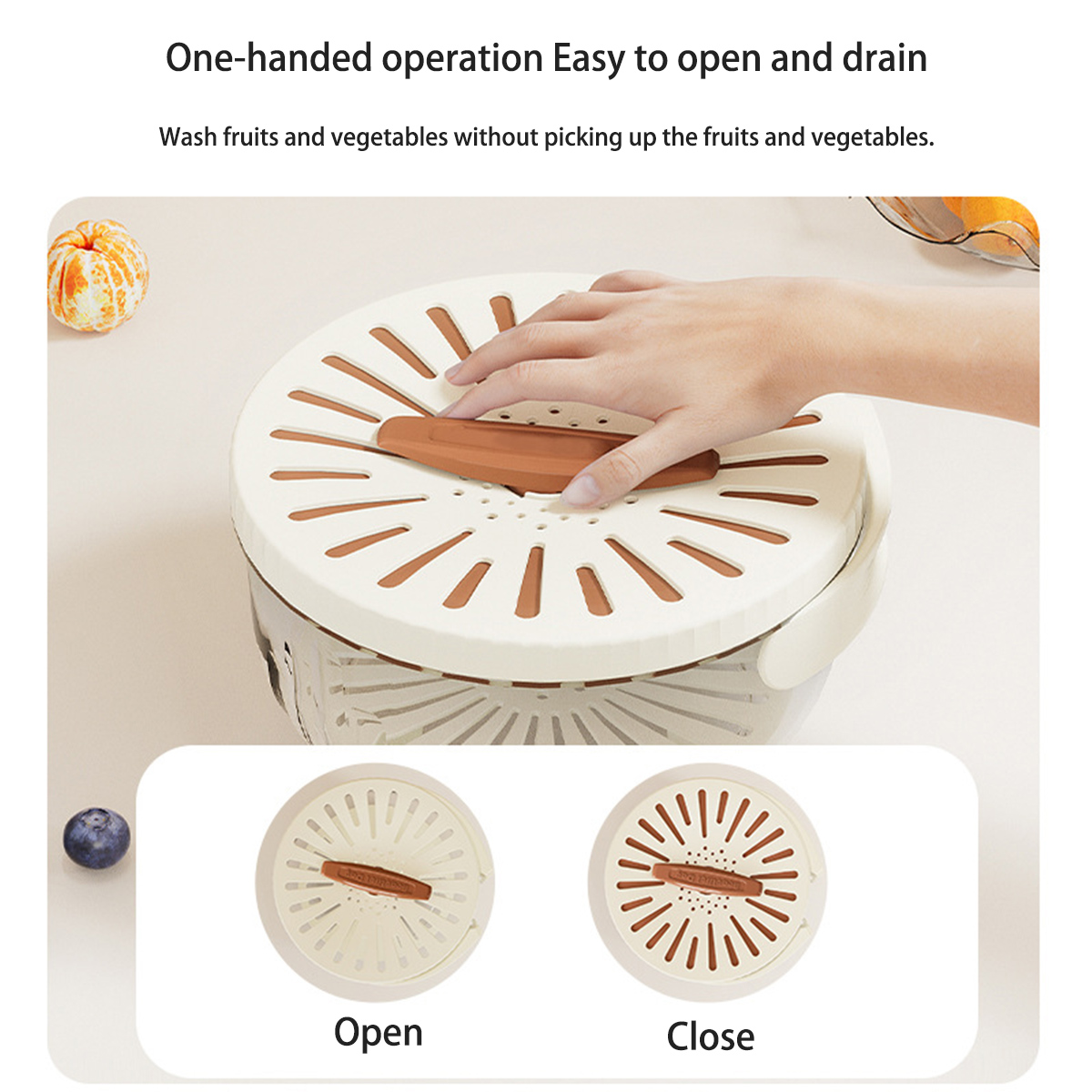 New Draining Basket With Lid 2 - Food Storage With Colander 리뷰 및 가격