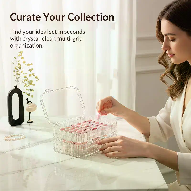 3-Fold Portable Nail Display C - Storage Tips For Food 리뷰 및 가격