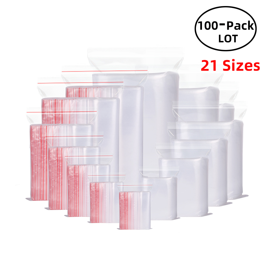 100PCS/Pack Resealable Zip Loc - Lock And Lock Food Storage 리뷰 및 가격