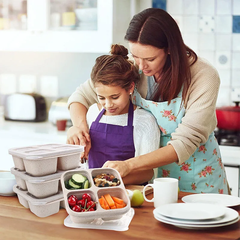 4 Grids Food Storage Box Porta - Food Storage For Refrigerator 리뷰 및 가격