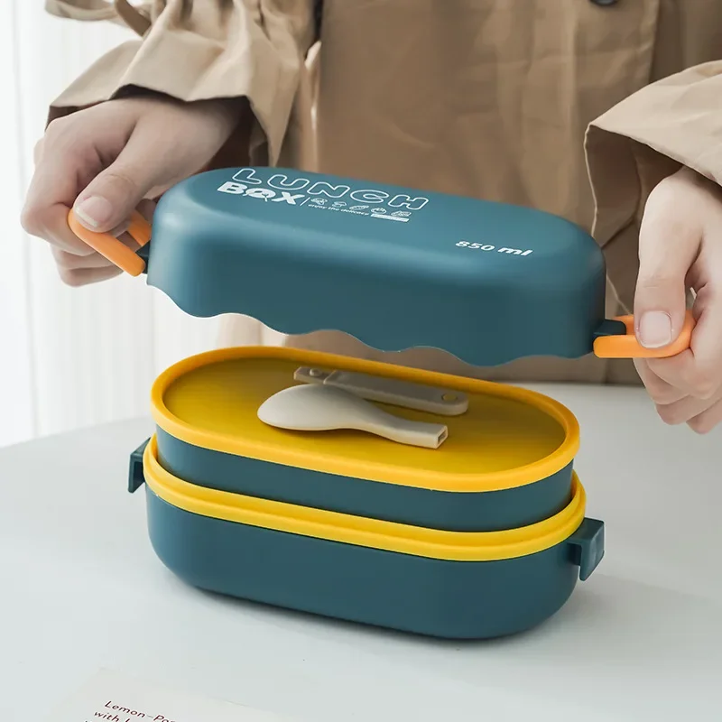 850ML Lunch Box Double-layer P - Food Storage Vault 리뷰 및 가격