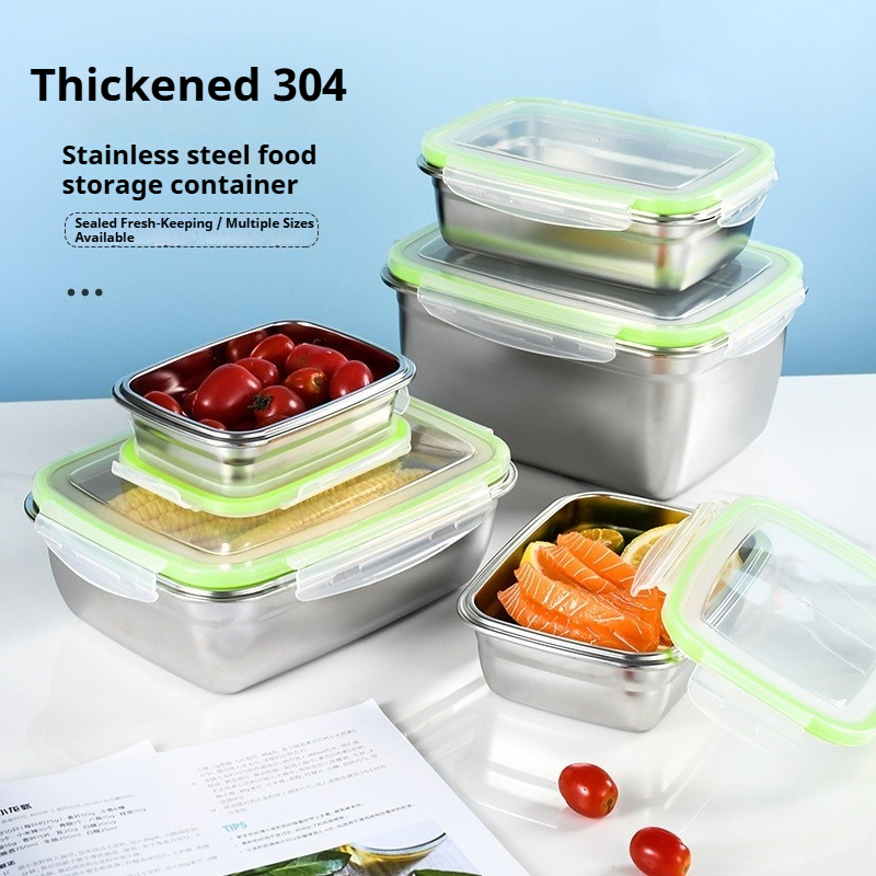304 Stainless Steel Lunch Box  - Food Storage With Colander 리뷰 및 가격