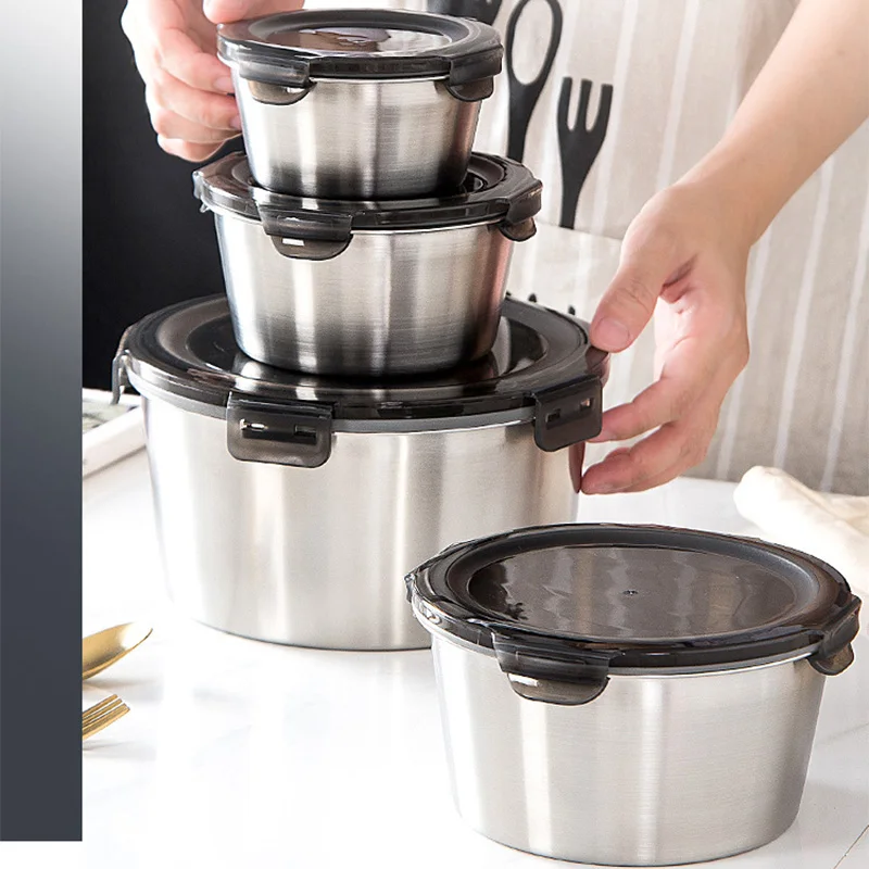 304 Stainless Steel Bento Lunc - Food Storage With Colander 리뷰 및 가격