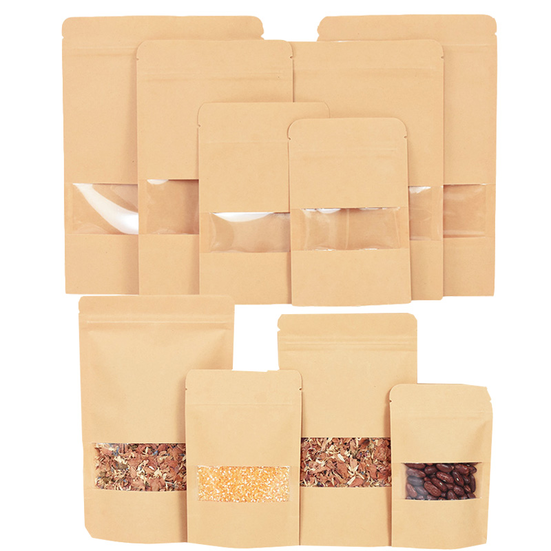 20/50pcs Kraft Paper Zip Lock  - Lock And Lock Food Storage 리뷰 및 가격
