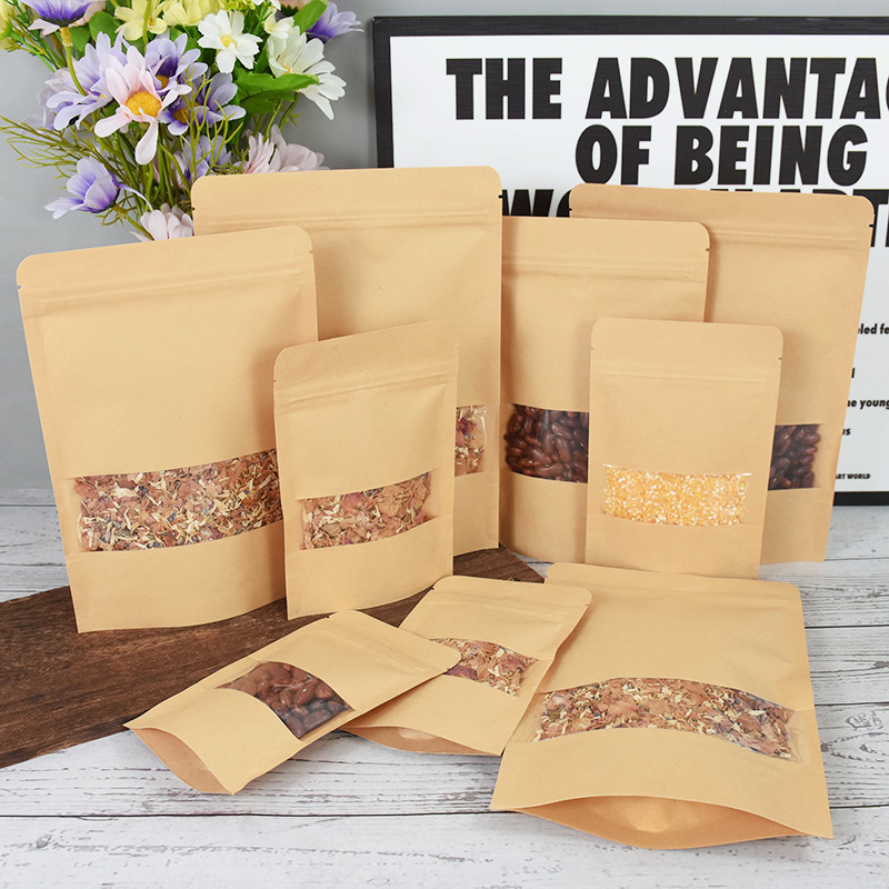20/50pcs Kraft Paper Zip Lock  - Lock And Lock Food Storage 리뷰 및 가격