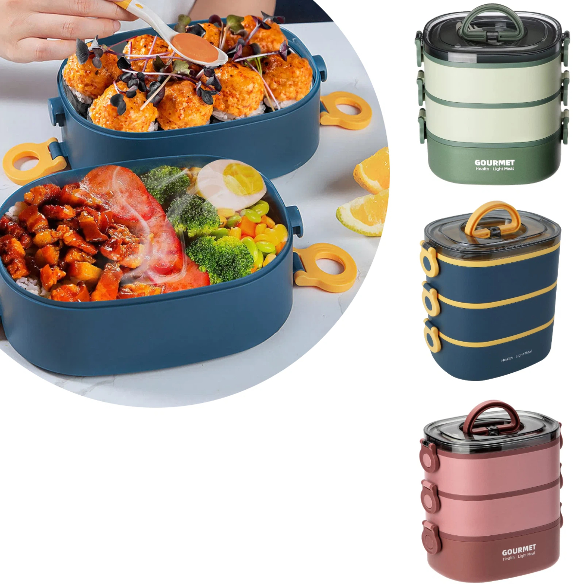 Portable adult lunch box 2000M - Food Storage To Keep Warm 리뷰 및 가격