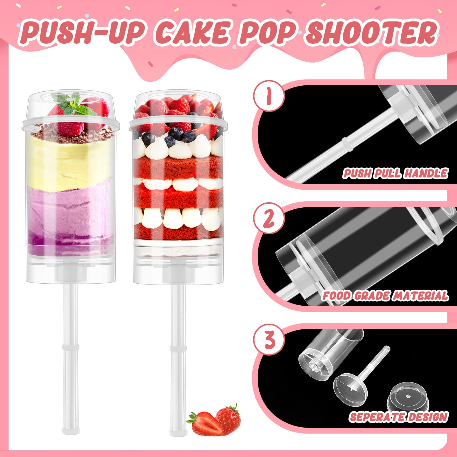 Cake Push Pop Containers with  - Portion Control Container 리뷰 및 가격