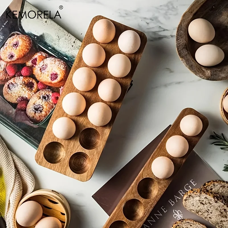 KEMORELA 1PCS Modern Wooden Eg - Food Storage Vault 리뷰 및 가격