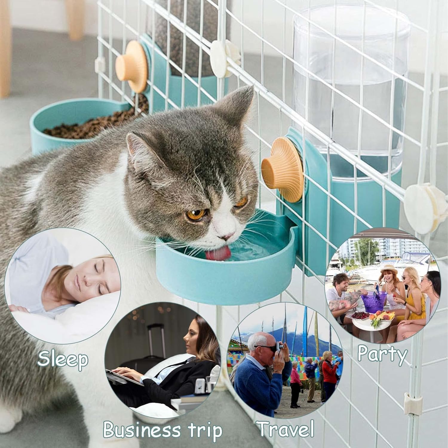new tepy Hanging Automatic Pet - Portion Control Container 리뷰 및 가격