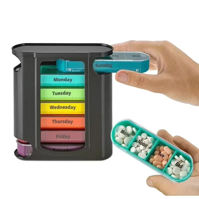 28 Compartment Medicine Box 7  - Food Storage Vault 리뷰 및 가격