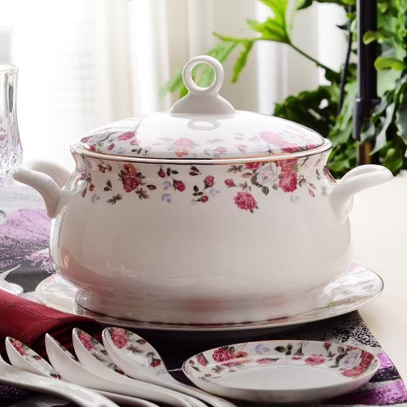 9 Inch, Bone China Tureen for  - Food Storage Plants 리뷰 및 가격