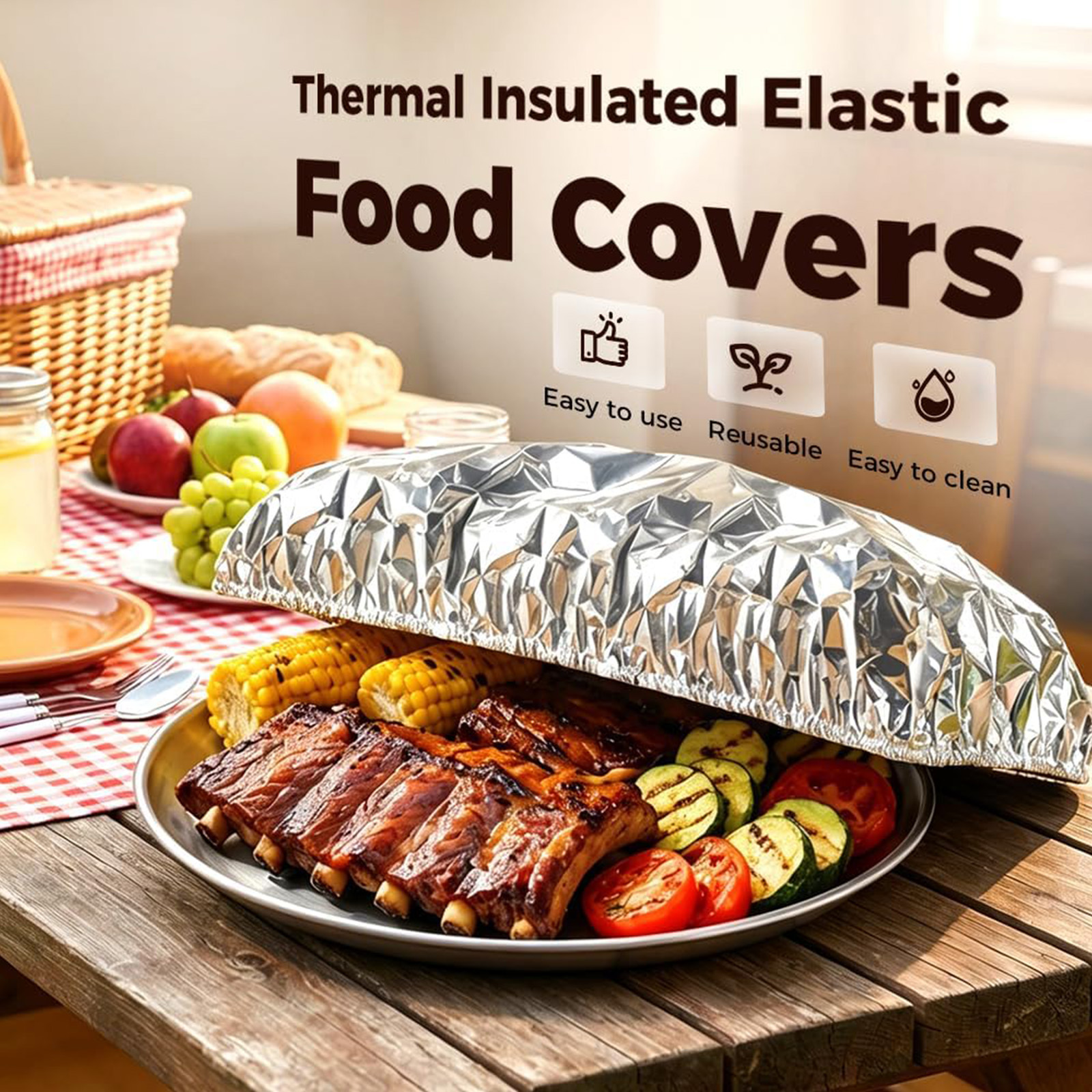 30/60/90PCS Aluminum Foil Insu - Food Storage To Keep Warm 리뷰 및 가격