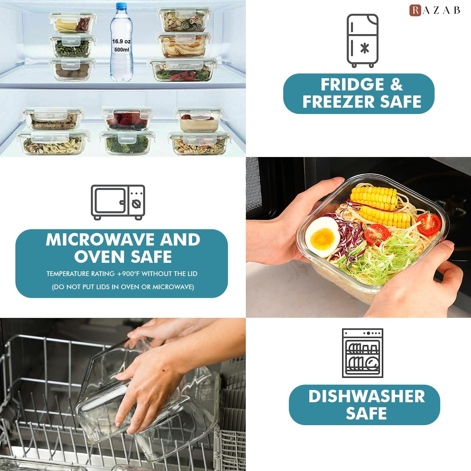 24 Pc Airtight Glass Food Stor - Food Storage Freezer 리뷰 및 가격