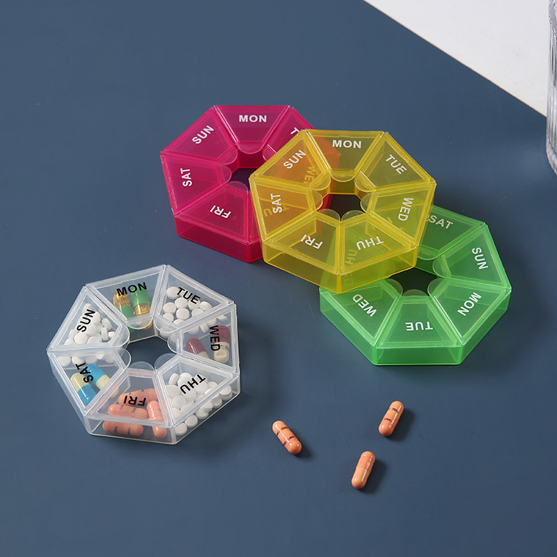 Portable Pill Box 7 Day 7 Comp - Food Storage Vault 리뷰 및 가격
