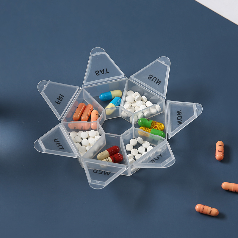 Portable Pill Box 7 Day 7 Comp - Food Storage Vault 리뷰 및 가격